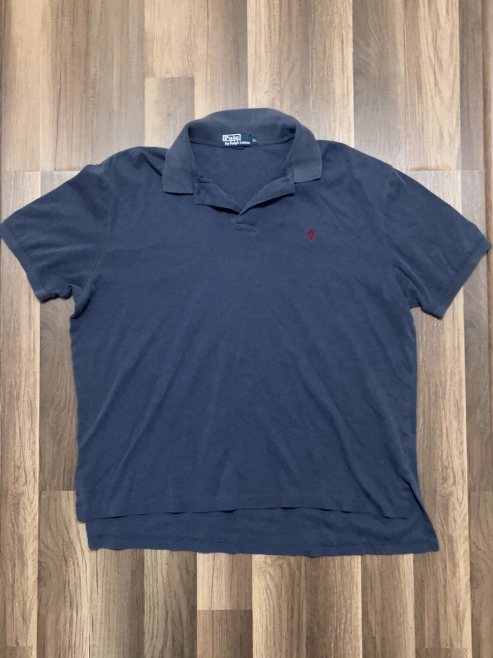 POLO RALPH LAUREN Mens XL Blue Cotton Dress Shirt Cuffed Sleeves